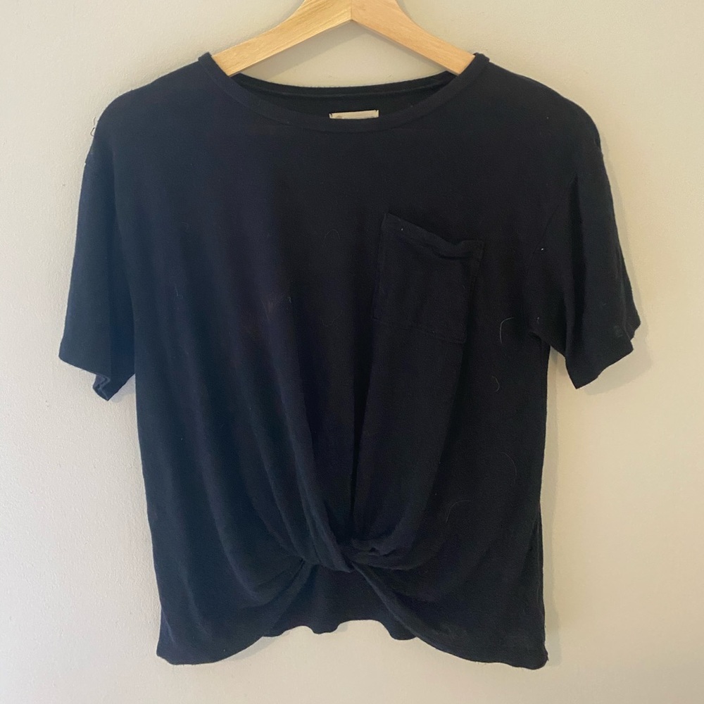 Black tie front top